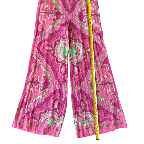 Women’s Rose + Olive Hot Pink & Lime Green Two Piece Pant Set - Picture 5 of 15